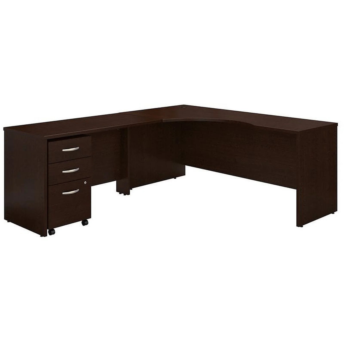 72"W Left Hand Corner Desk with Return and Mobile Cabinet N1192
