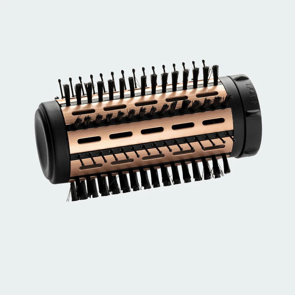 Rotating hot air brush with ions and ceramic coating K960