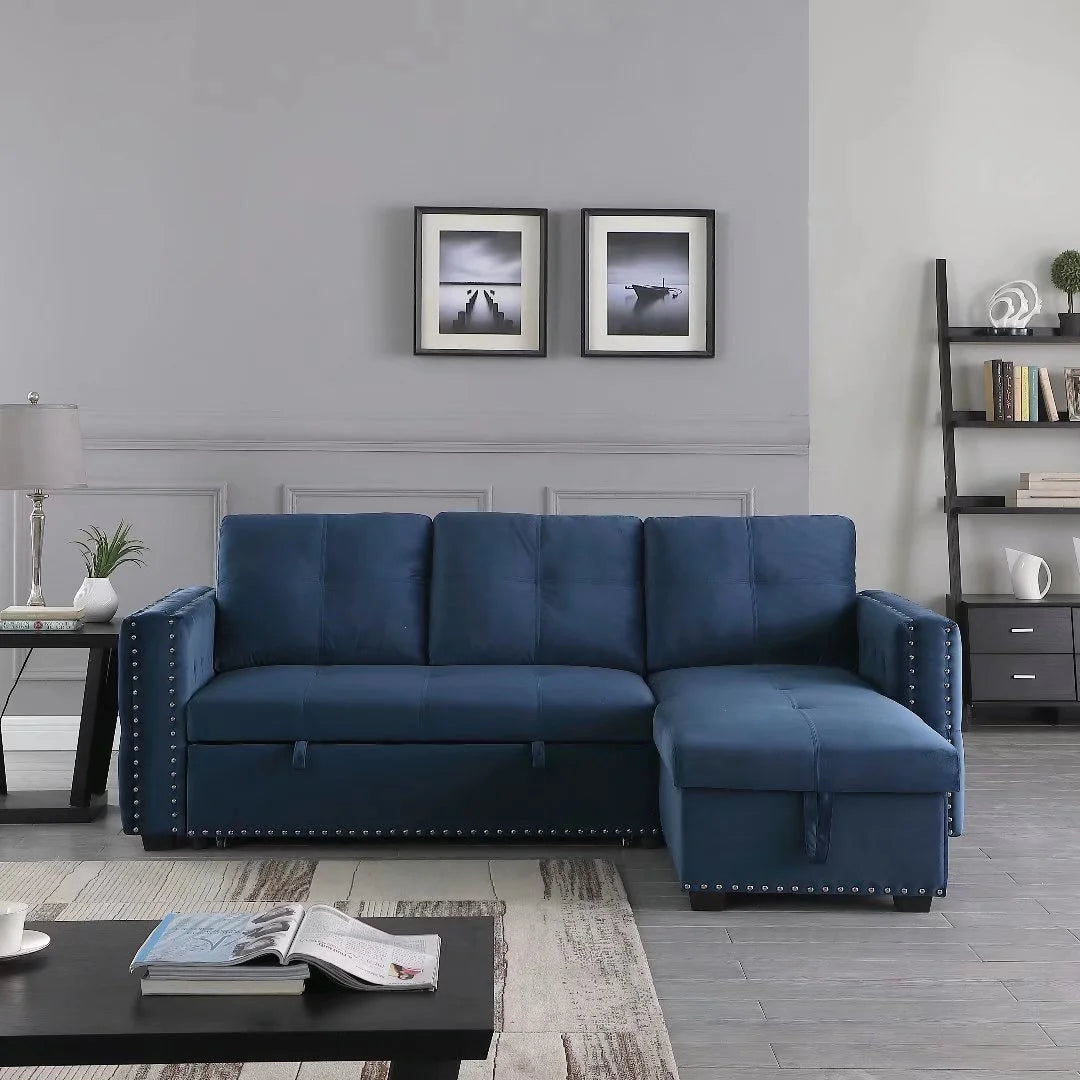 Modern Contemporary L-Shape Sectional Sofa with Storage K384422