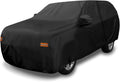 Black Car Cover with Driver Door Zipper O338986