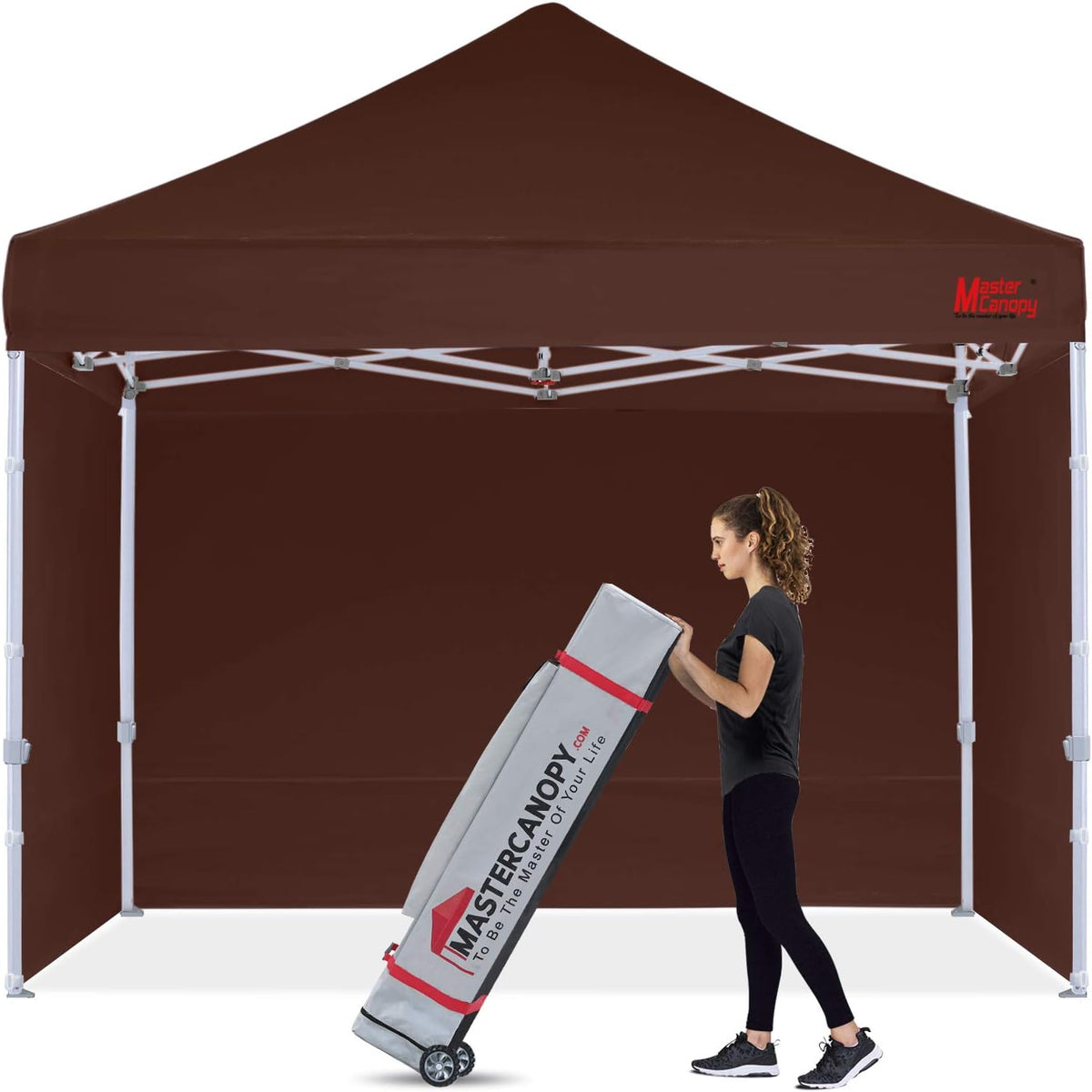 10x10 Heavy Duty Pop-up Canopy Tent with Sidewalls Y335894