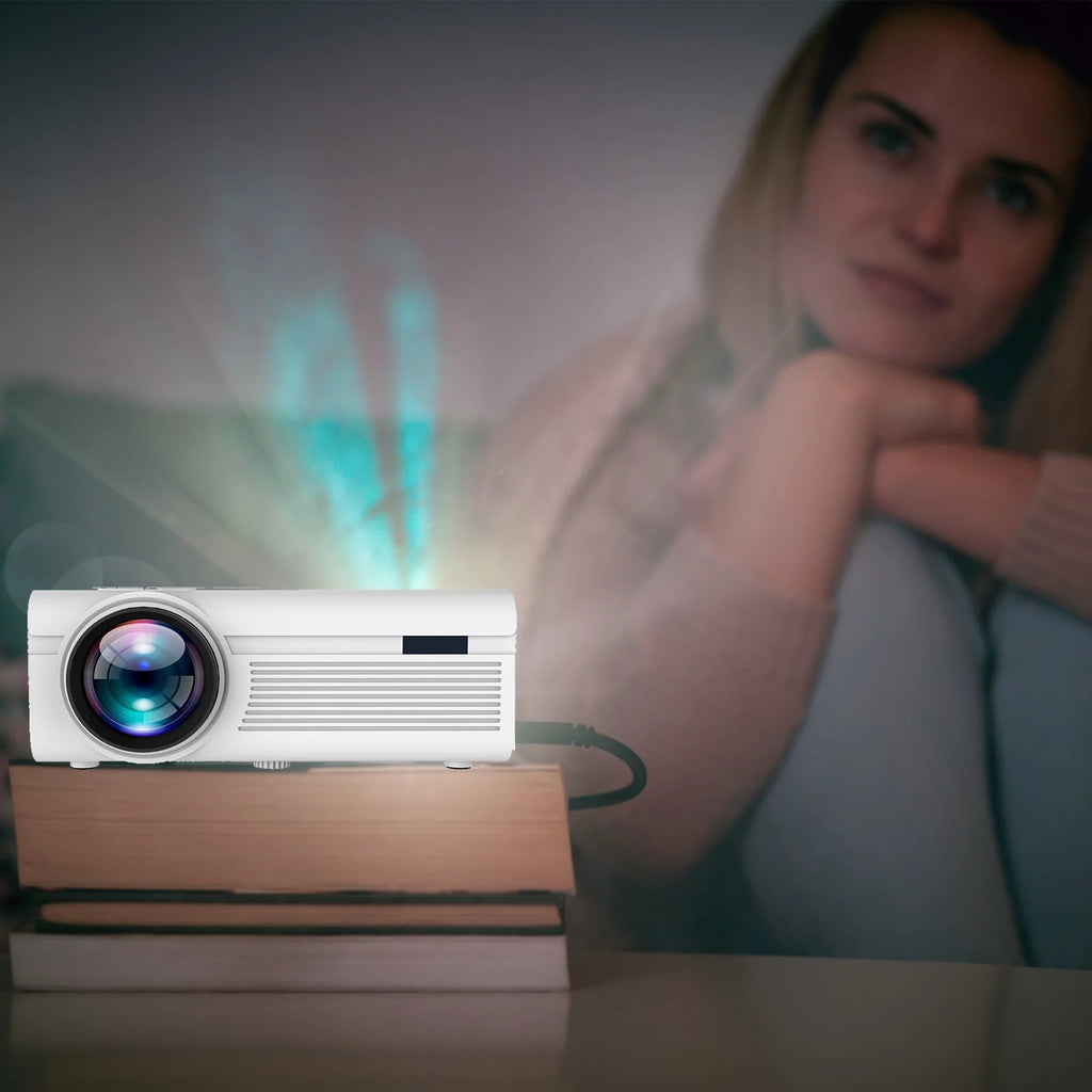 White LCD Home Theater Projector X34676
