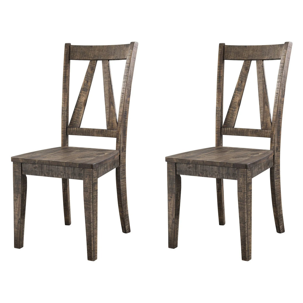 Wooden Side Chair Set I650786