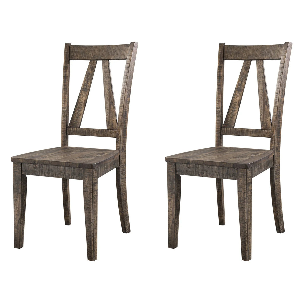 Wooden Side Chair Set I650786