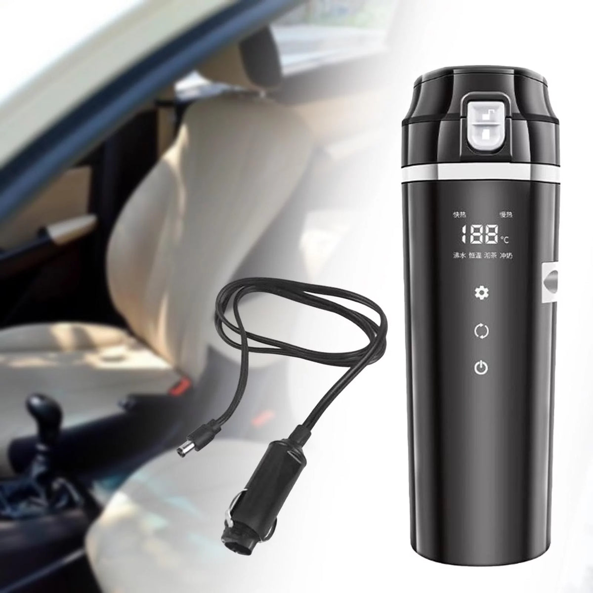 12V/24V Car Kettle Q11070