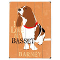 Basset Graphic Art Print on Wood F2553