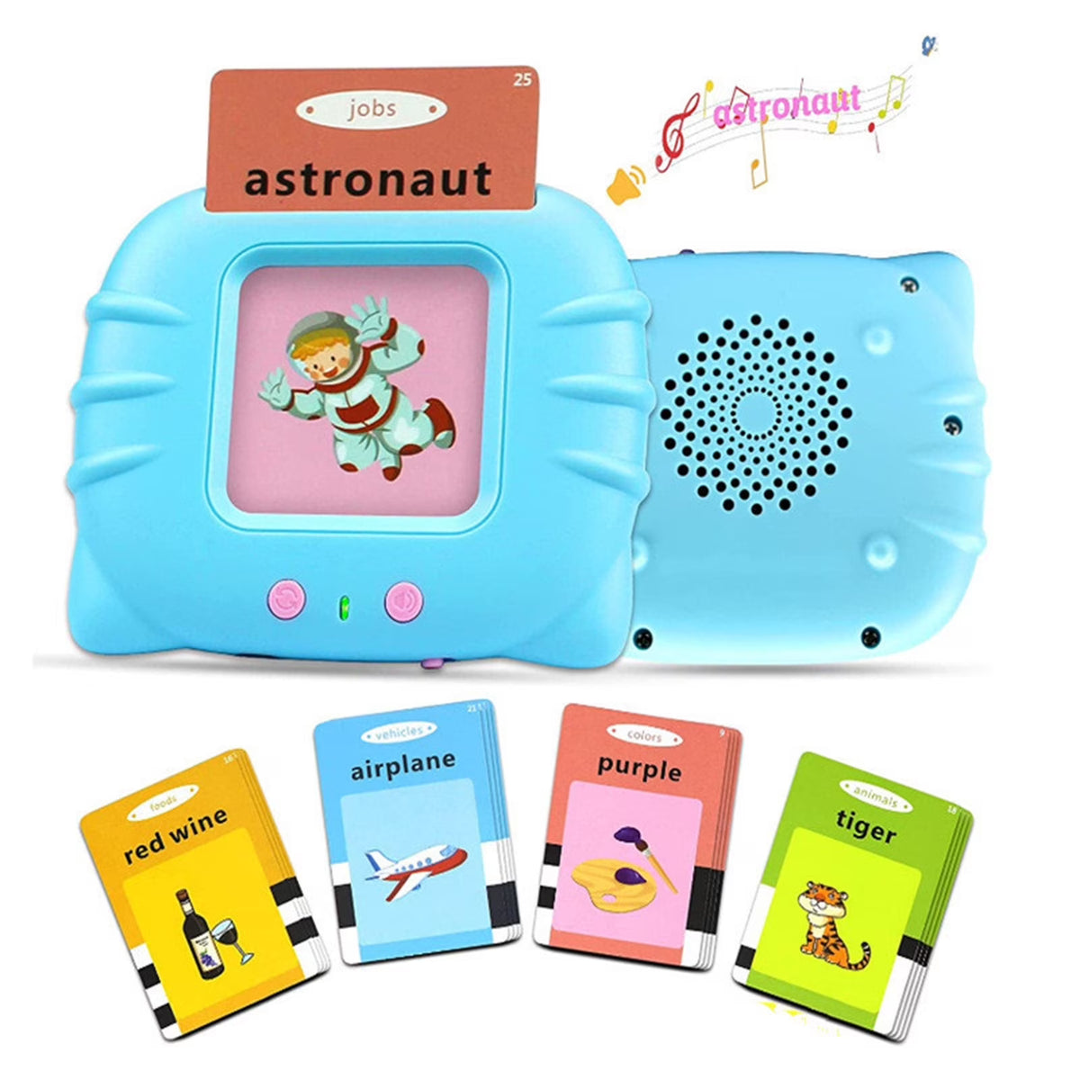 255 Cards Double-Sided Toddler Learning Toy Machine V3978