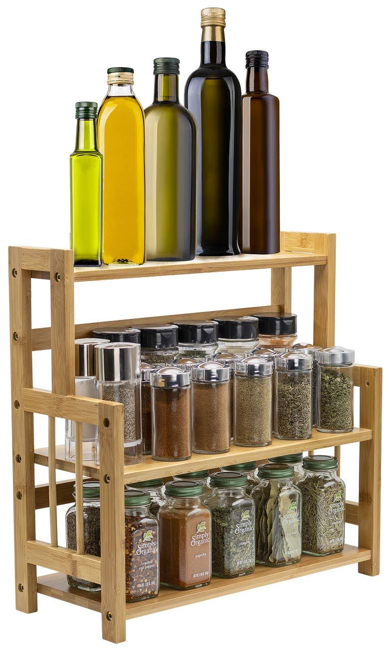 Bamboo 3-Tier Spice Rack V55256