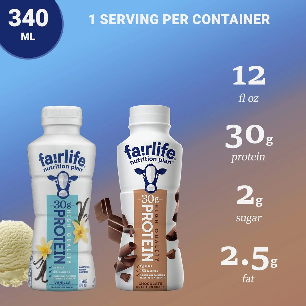 Vanilla & Chocolate High Protein Shake 12 pk Q701