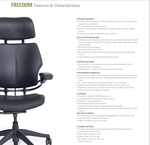 Polished Aluminum Ergonomic Office Chair with Headrest and Adjustable Arms V276418
