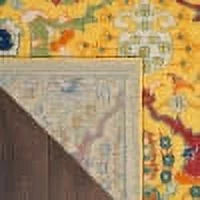 Yellow Multicolor Area Rug W936327