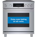 30 in. 3.9 cu ft 4 Element Freestanding Induction Range in Stainless Steel M81238