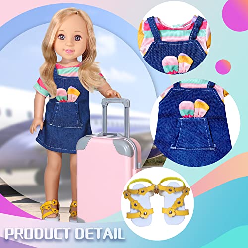14-inch Doll Clothes and Travel Suitcase Play Set N3313