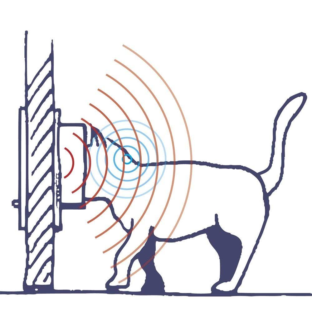 White Microchip Cat Flap I1681