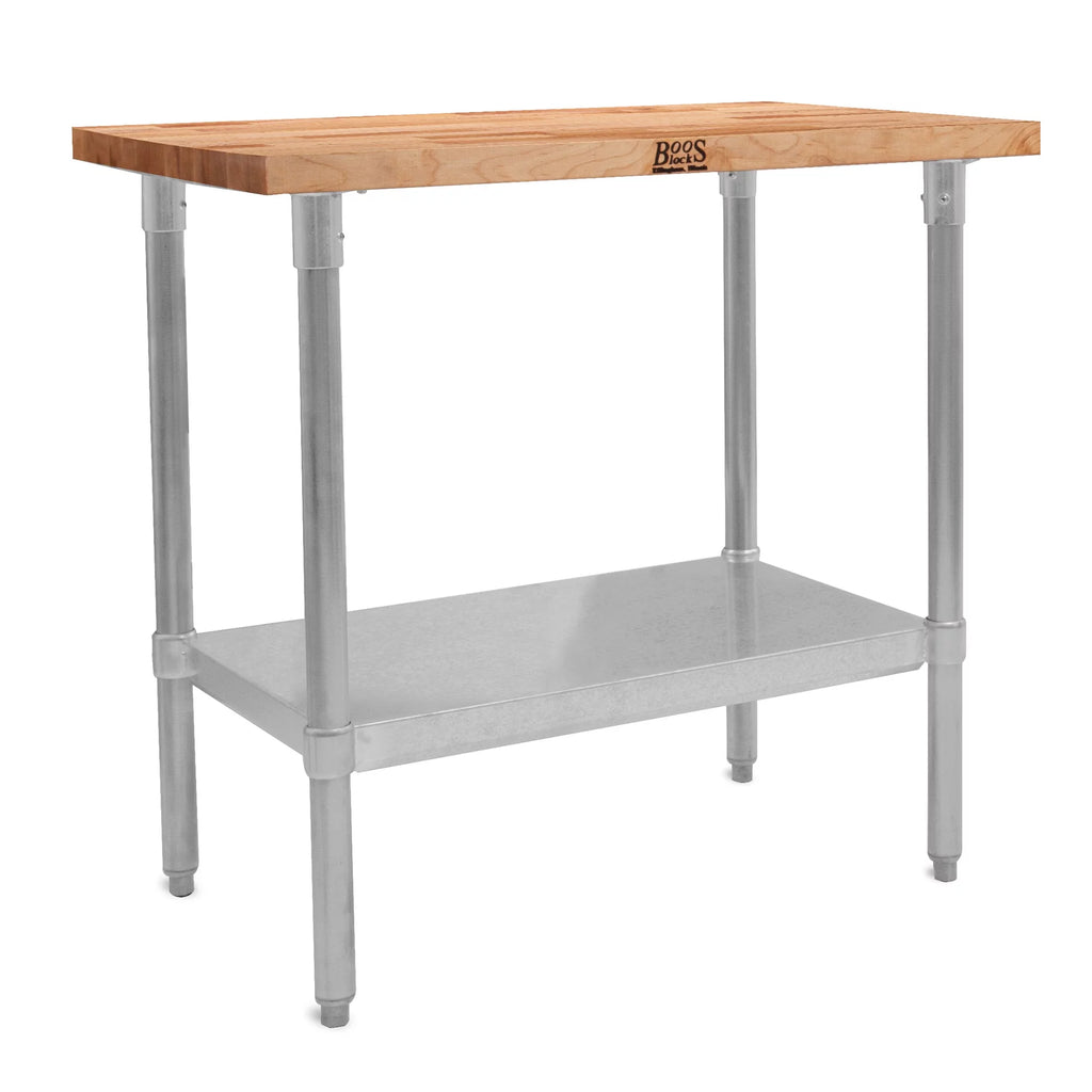 Maple Wood Top Work Table with Adjustable Lower Shelf T55888