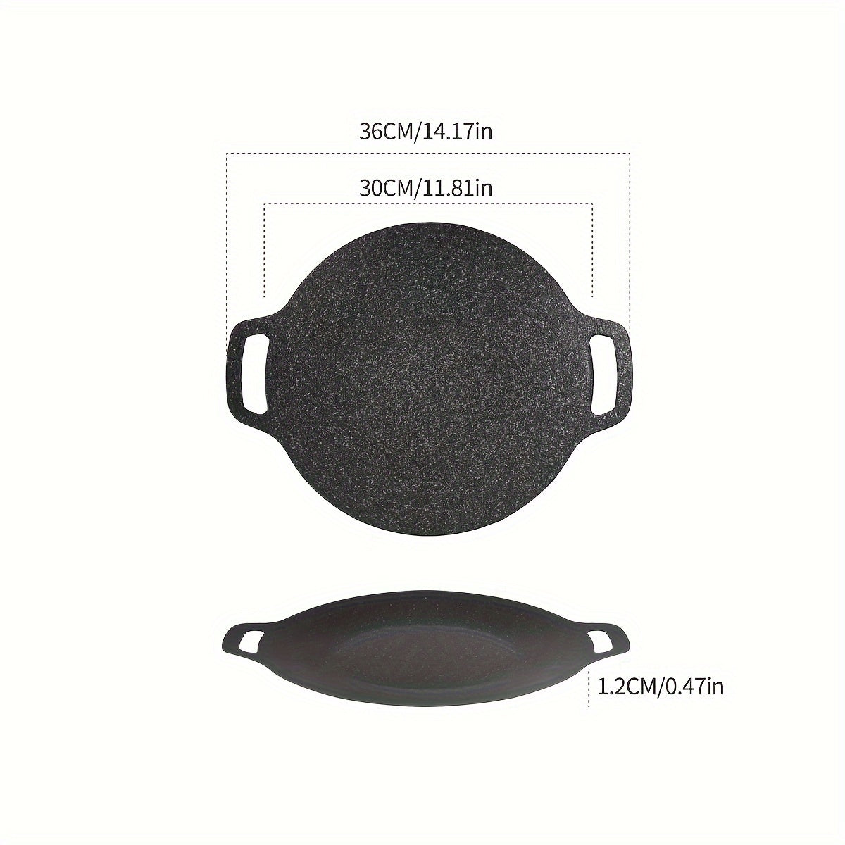 Non-stick Coating Round BBQ Grill Pan Y260