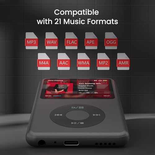 128G Bluetooth Digital Music Player Black F9282