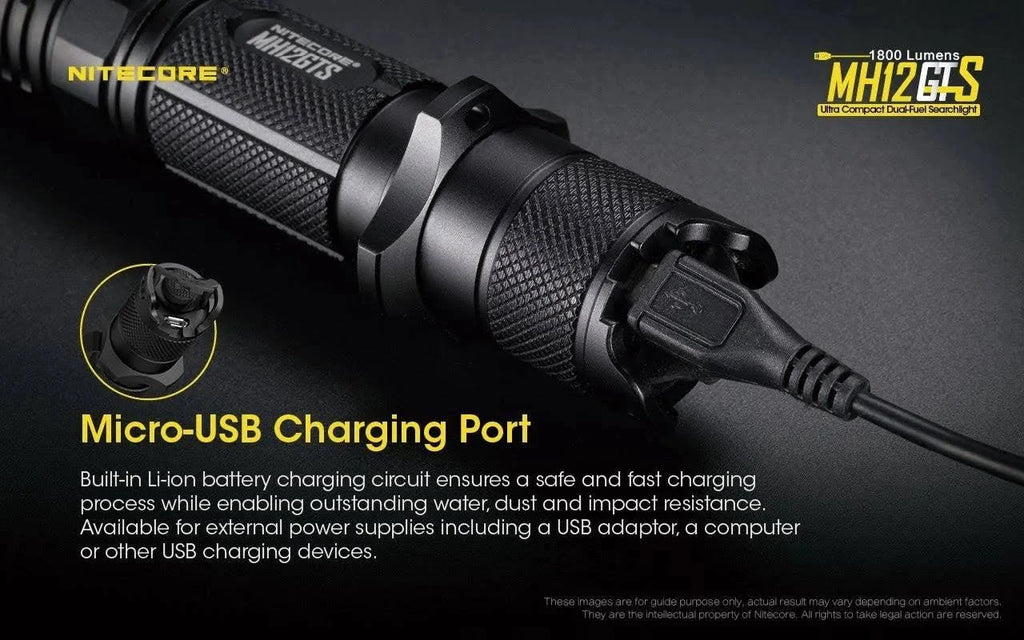1800 Lumen USB Rechargeable Tactical Flashlight M4149