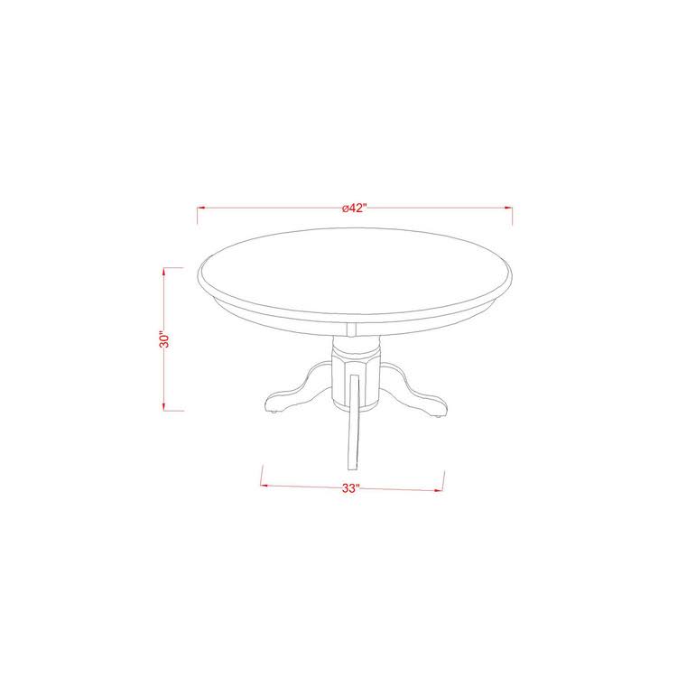 3PC Round Table and 2 Chairs V431015