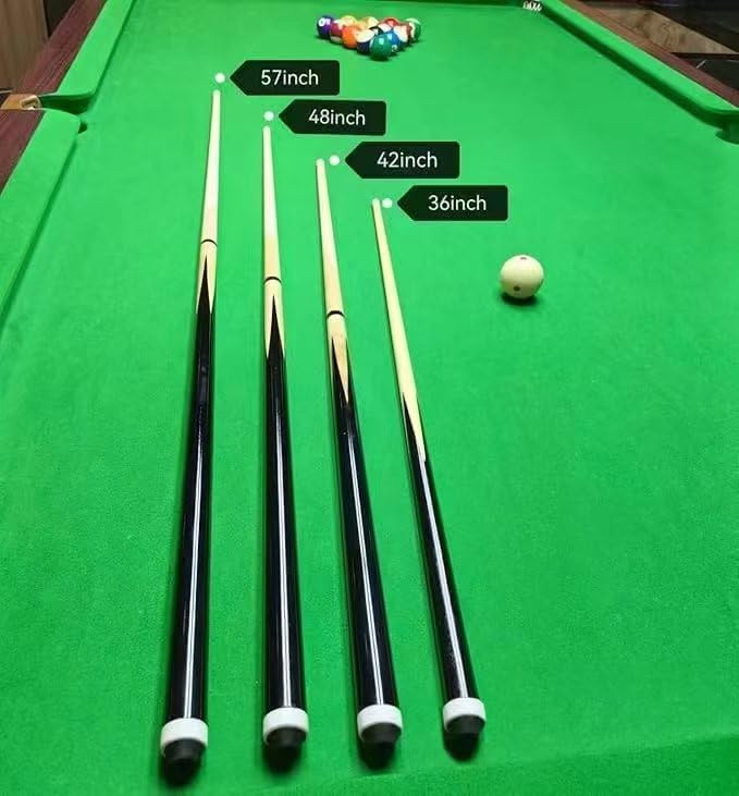 36inch 58inch Hardwood Billiard Cue Sticks Set of 2 O296