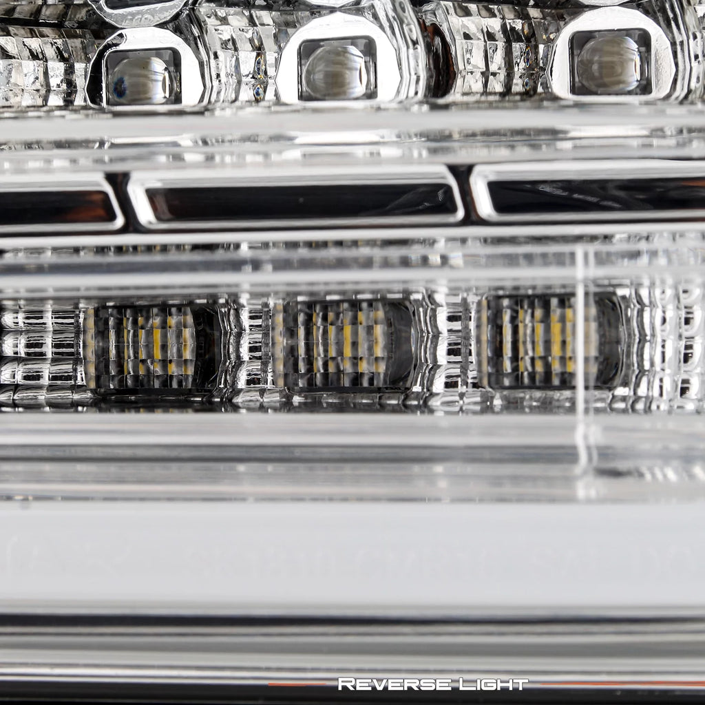 Chrome LED Tail Lights Brake Lamp Pair P561