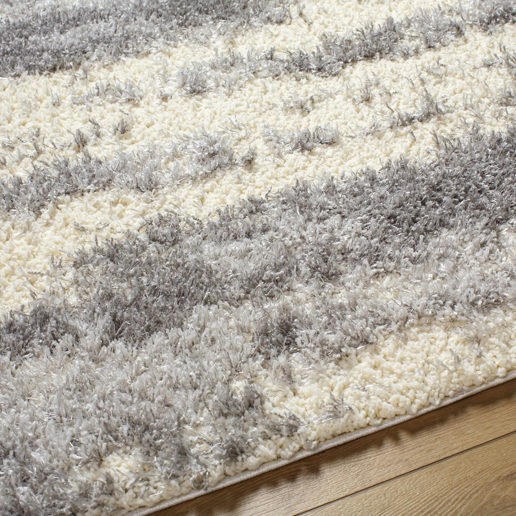 Gray Brown Plush Pile Area Rug 2' x 3' L27491