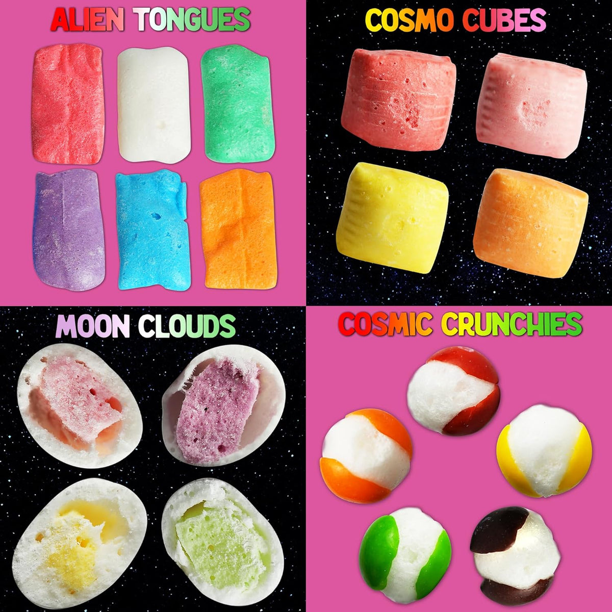 Freeze Dried Candy Variety Pack with 4 Kinds A21963