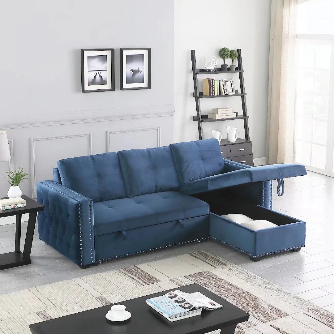 Modern Contemporary L-Shape Sectional Sofa with Storage K384422