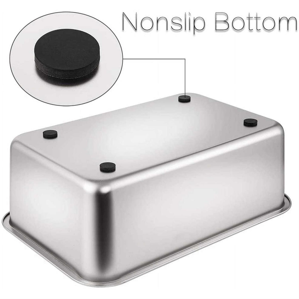 Stainless Steel Litter Box with High Sides Y355566