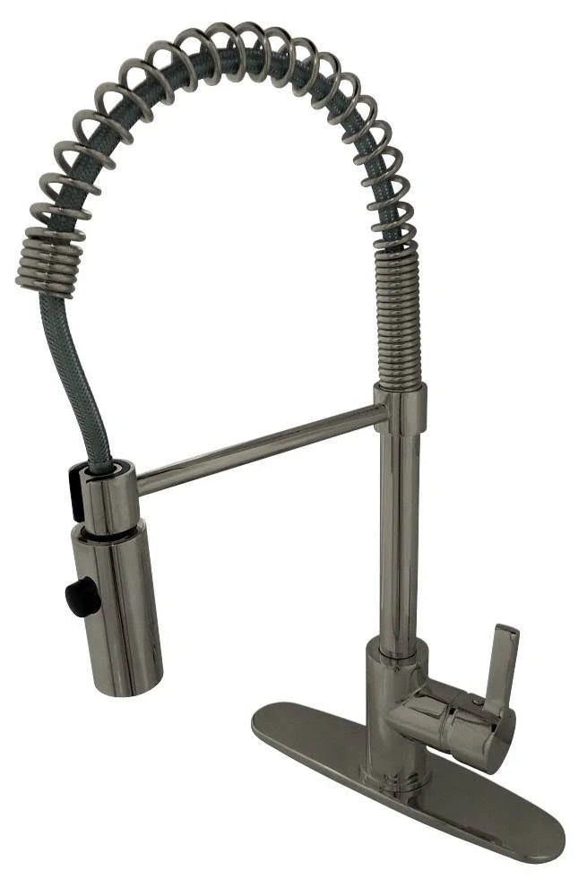 Satin Nickel Kitchen Faucet with Pull-Down Sprayer P791463