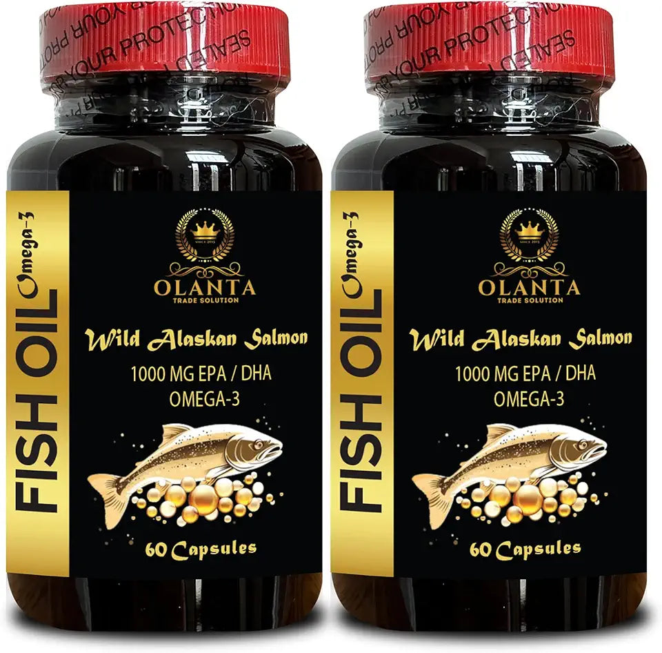 Wild Alaskan Salmon Oil Omega-3 Fish Oil Supplements 120 Capsules V930407