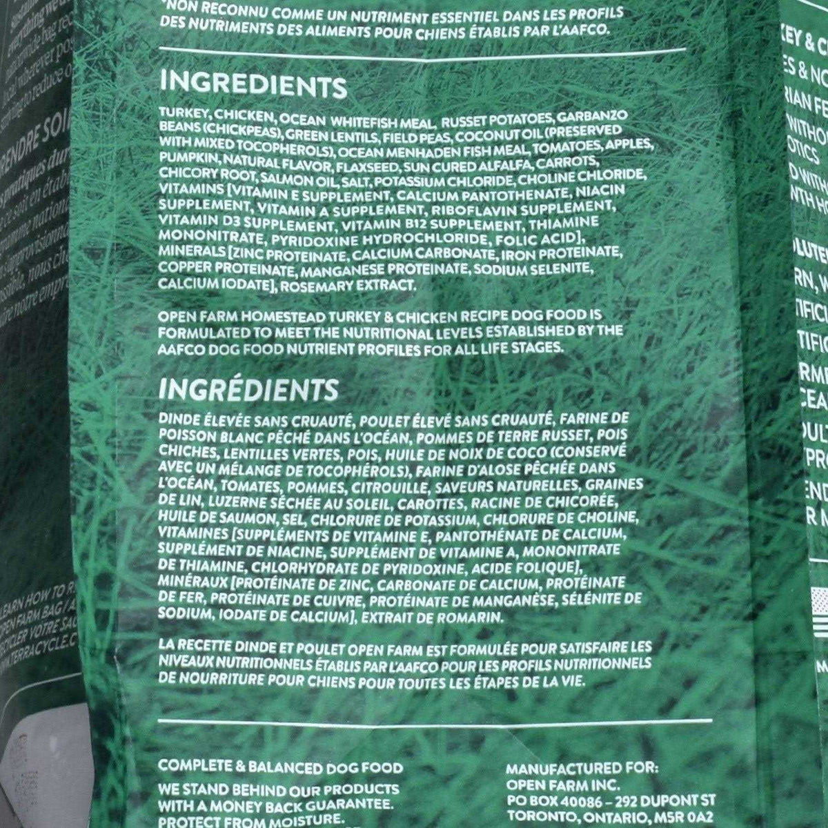 Grain Free Turkey & Chicken Dry Dog Food P8152