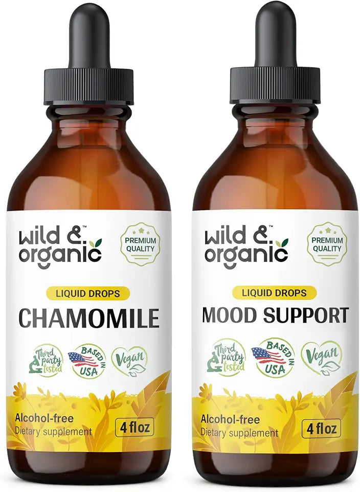 Chamomile Tincture 4 fl oz & Mood Support Tincture 4 fl oz Z95375