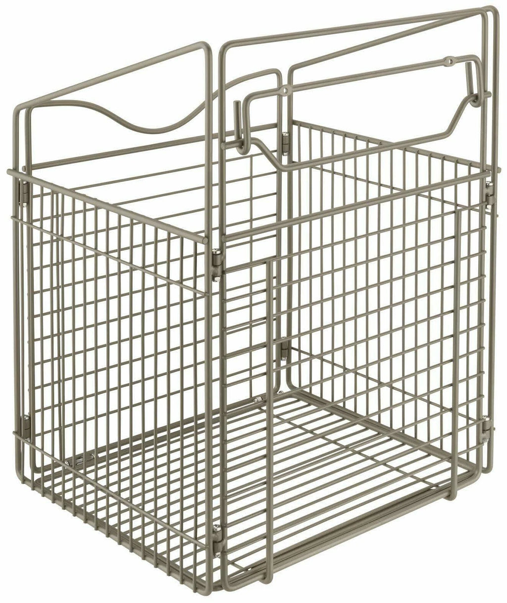 Tilt Out Hamper Basket, Satin Nickel R3029