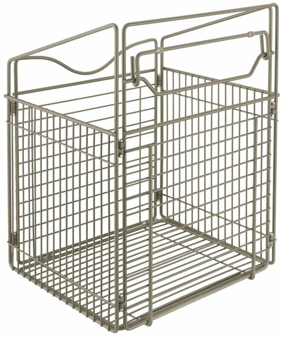 Tilt Out Hamper Basket, Satin Nickel R3029