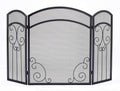 Black Steel Fireplace Screen P84900
