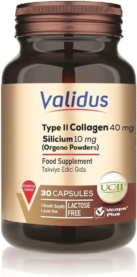 Type II Collagen 40 mg + Silicium 10 mg 30 Capsules K8219