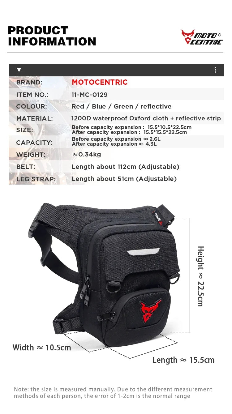 Waterproof Motorcycle Waist Bag O654