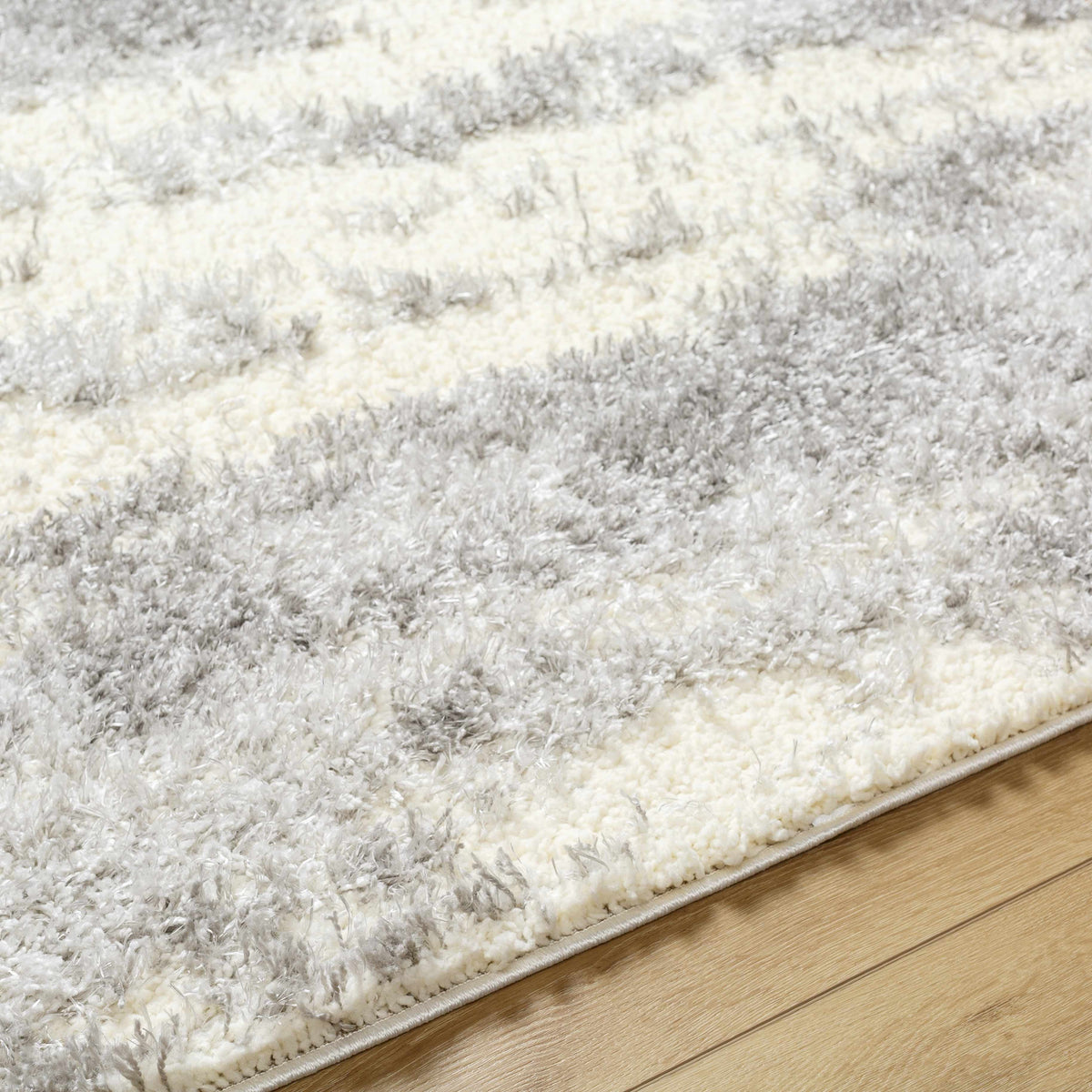 Gray Brown Plush Pile Area Rug 2' x 3' L27491