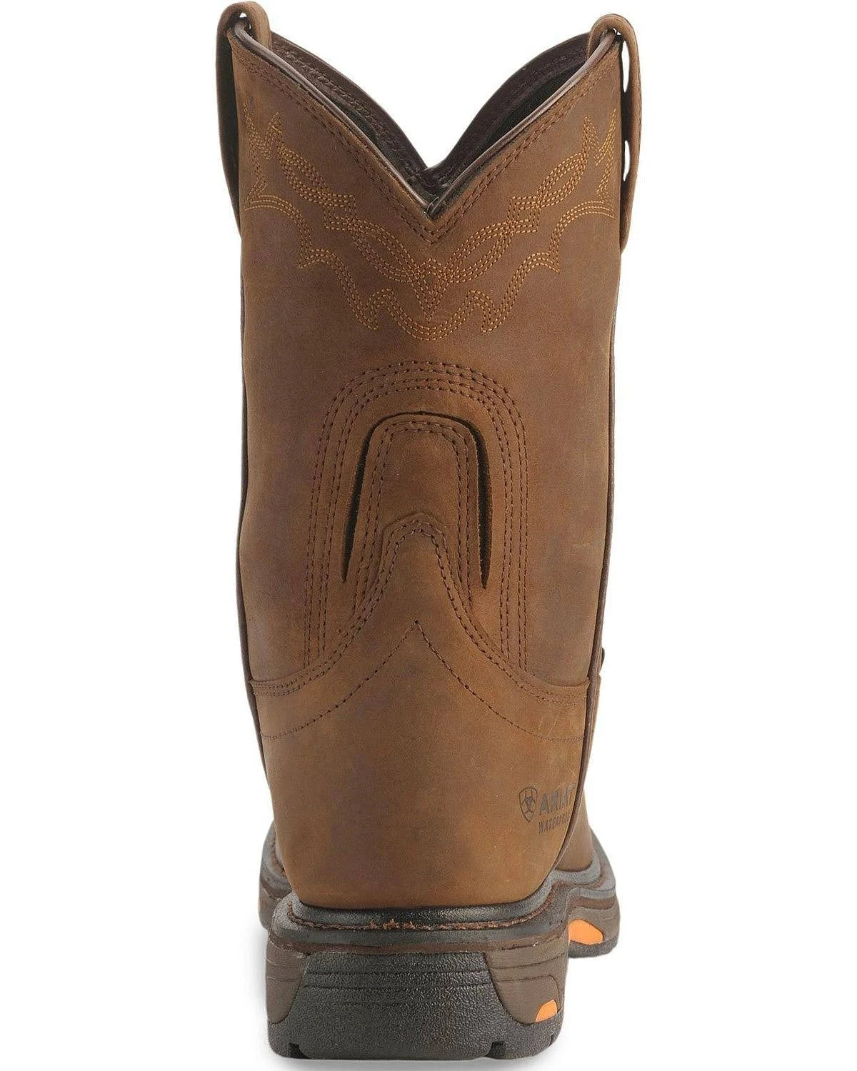 Brown Pull-On Work Boots I1250