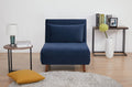 Light Gray Polyester Convertible Futon Chair E58838