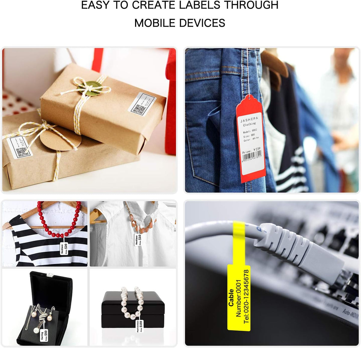 Portable Bluetooth Thermal Label Printer T3185