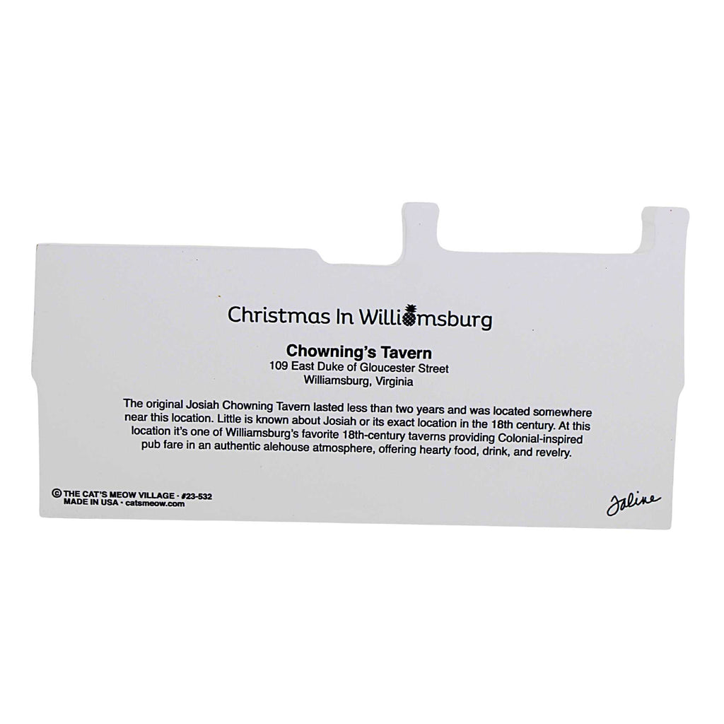 Chowning's Tavern Wood Building C7183