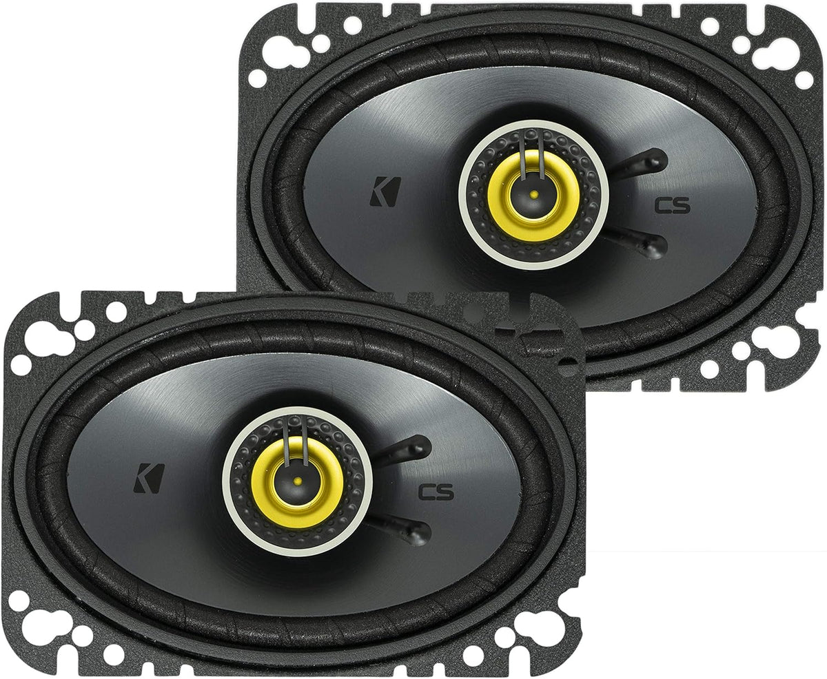 4 x 6 150 Watt 2-Way Car Audio Coaxial Speakers with Polypropylene Cone, Pair Pack of 2 G700946