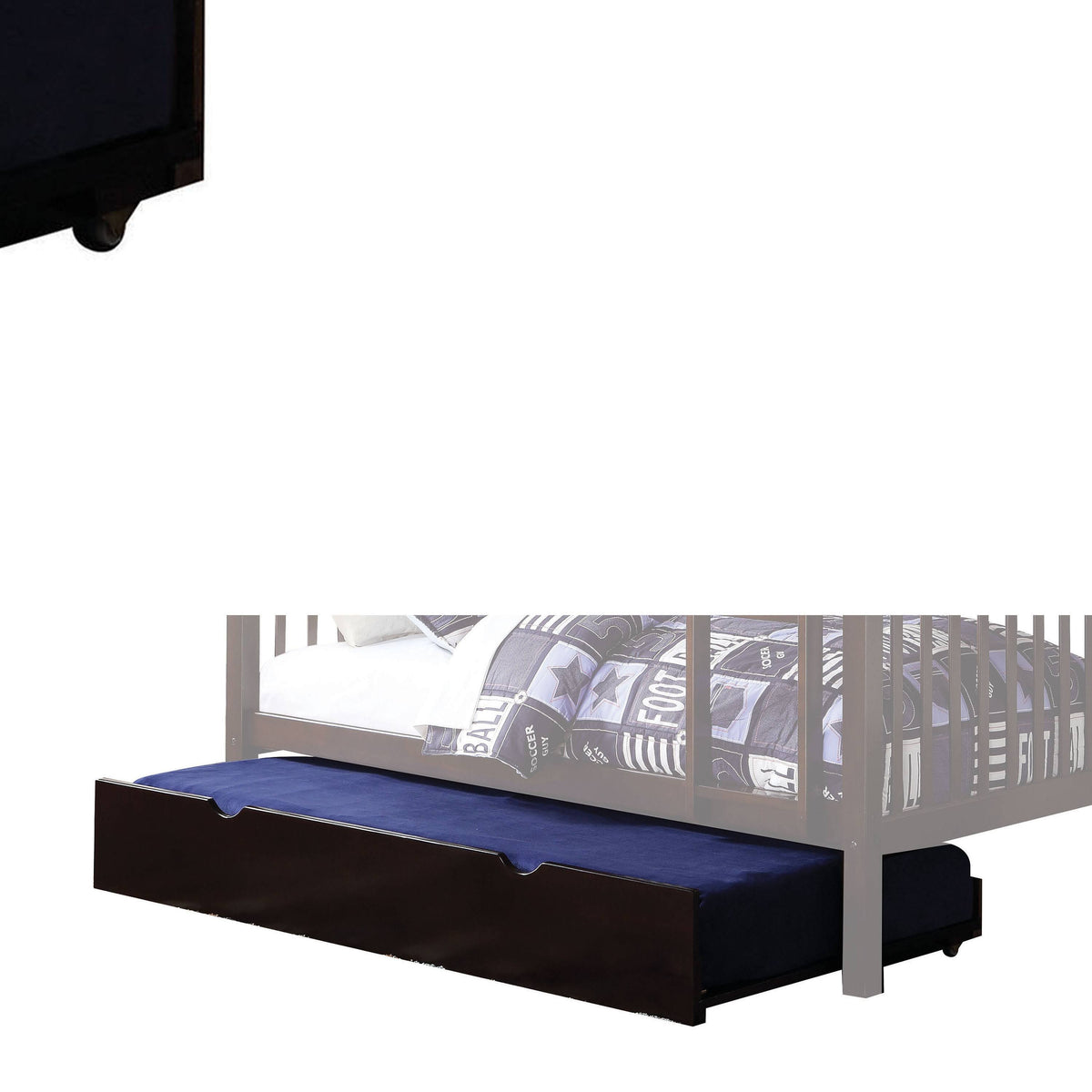 Twin Trundle with Caster Wheels Dark Brown S735155