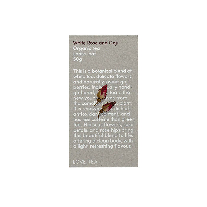 Organic White Rose & Goji Tea Loose Leaf 50g A159980