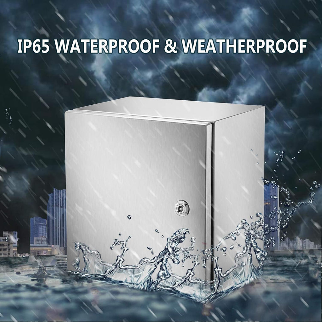 12 x 12 x 8'' NEMA 4X Steel Electrical Enclosure M452