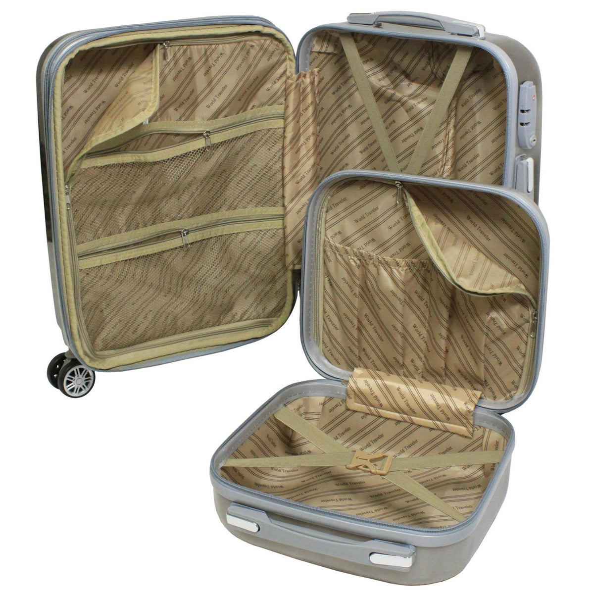2-Piece Carry-On Hardside Spinner Luggage Set K9543