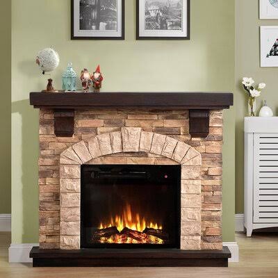 Tan Electric Fireplace W996220
