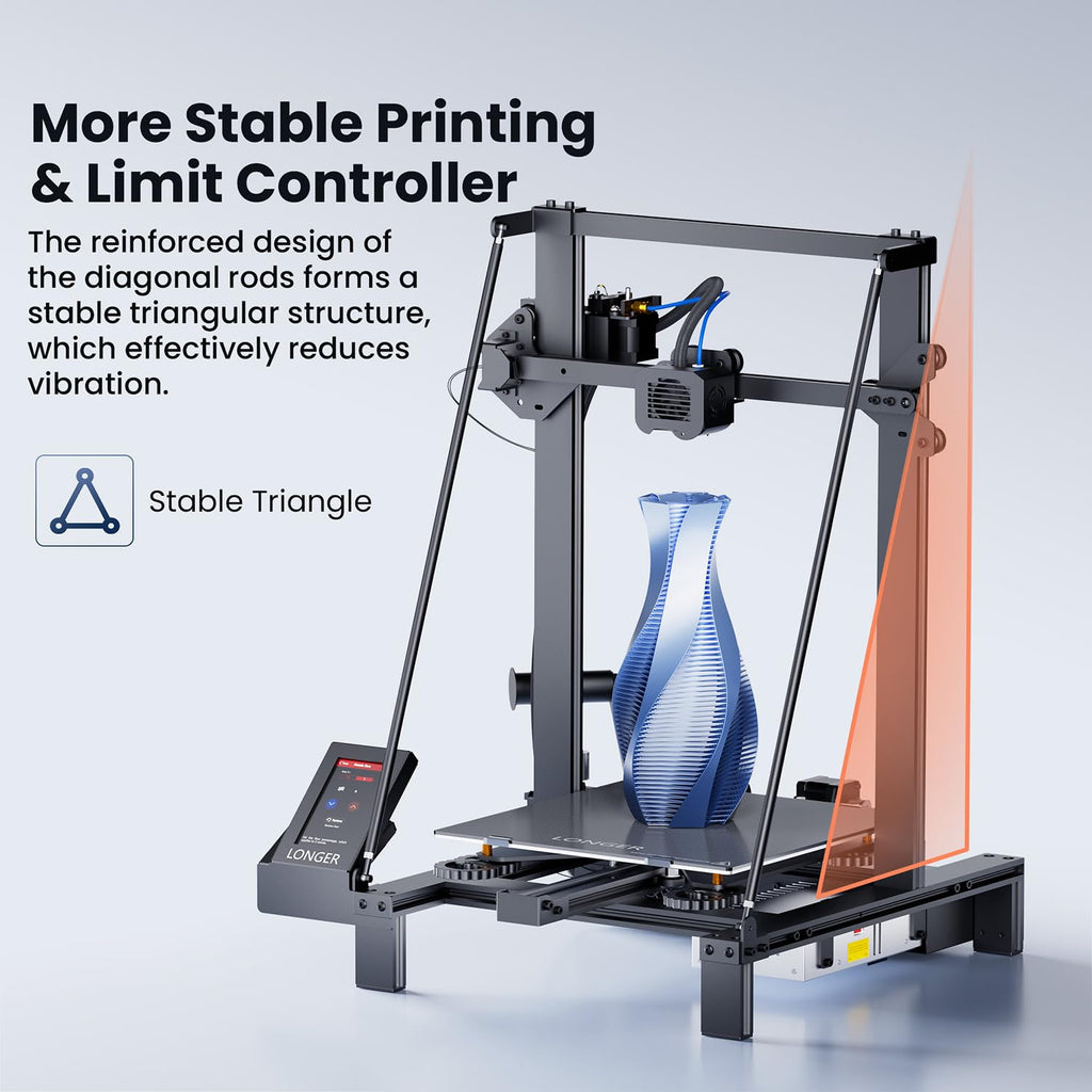 FDM 3D Printer with Large Build Size 11.8x11.8x15.7in G438840